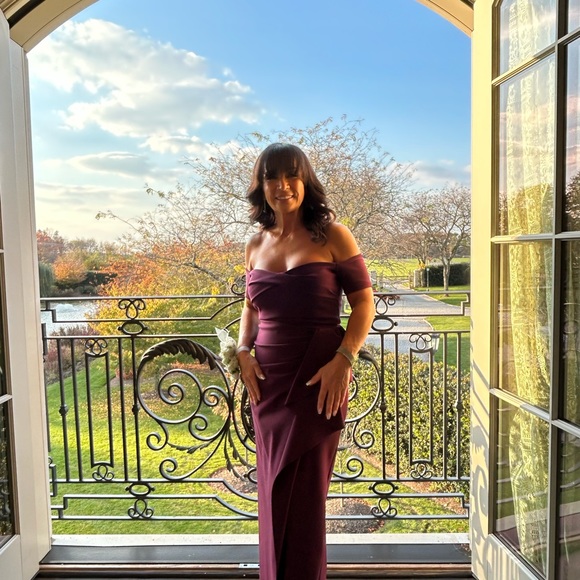 CHIARA BONI Gown, made in Italy, worn once. No shape wear needed. - Picture 1 of 5